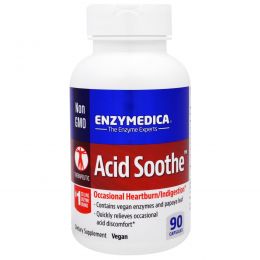 Enzymedica, Пищевая добавка Acid Soothe, 90 капсул