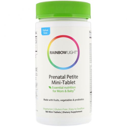 Rainbow Light, Пренатальные мультивитамины, 180 мини-таблеток