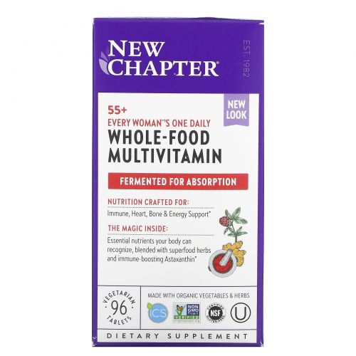 New Chapter, 55+ Every Woman's One Daily Multi, 96 Veggie Tabs