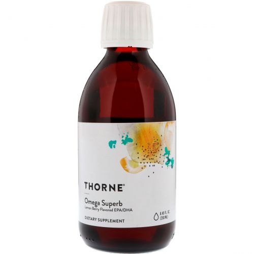 Thorne Research, Omega Superb – Lemon Berry Fish Oil, 8.45 fl oz