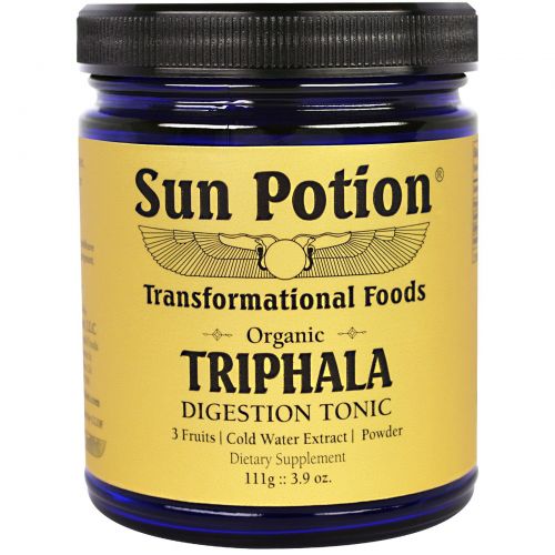 Sun Potion, Порошок Triphala, Органический Экстракт в Холодной Воде,  3,9 унции (111 г)