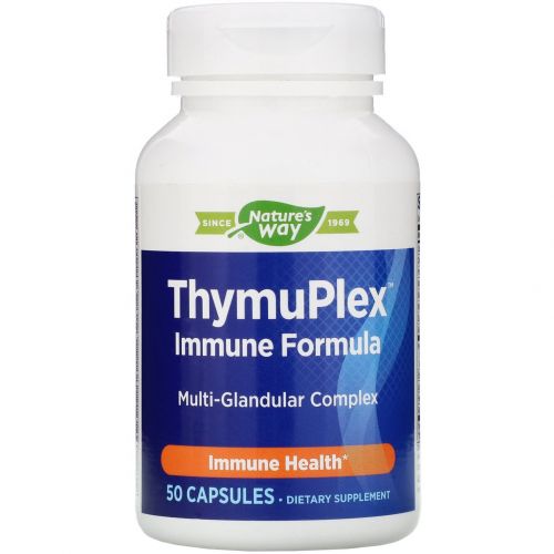 Nature's Way, ThymuPlex, иммуностимулирующее средство, 50 капсул