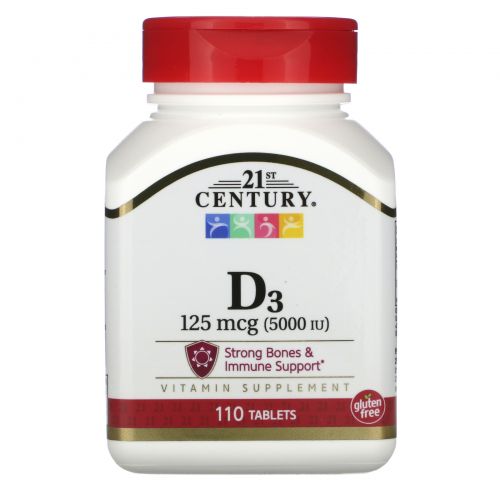 21st Century, Супер сила D3-5000, 110 таблеток