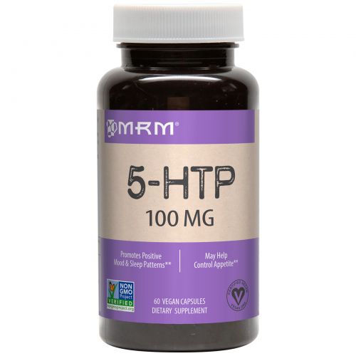 MRM, Пищевая добавка 5-HTP, 100 мг, 60 растительных капсул