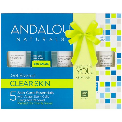 Andalou Naturals, Get Started Clarifying, Основы ухода за кожей Набор из 5 штук