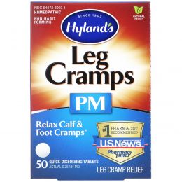 Hyland's, Leg Cramps PM, 50 таблеток