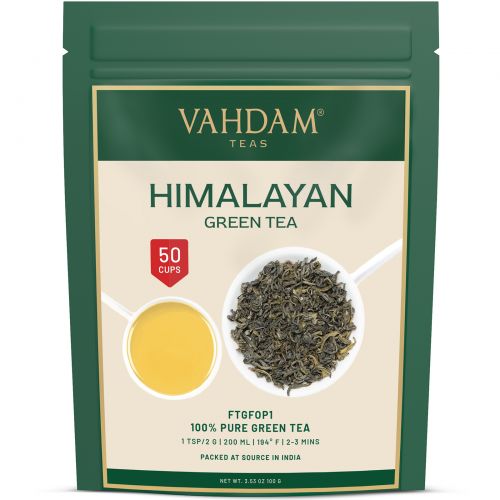 Vahdam Teas, зеленый чай, гималайский, 100 г, (3,53 унции)