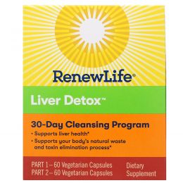 Renew Life, Очищение печени, 30-дневная программа