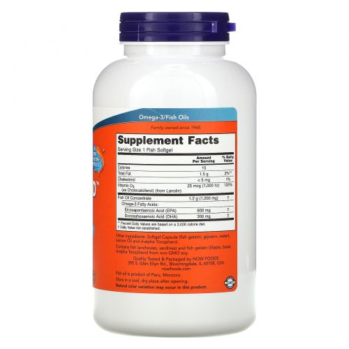 Now Foods, Ultra Omega 3-D, 180 Softgels