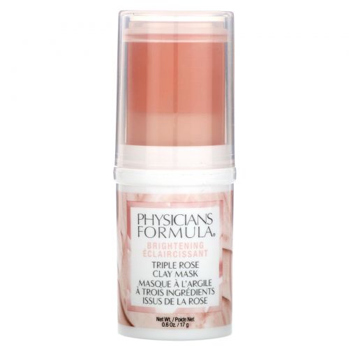 Physicians Formula, Глиняная маска Triple Rose, для улучшения цвета кожи, 17 г