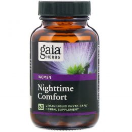 Gaia Herbs, Поддержка здорового сна у женщин, 60 растительных капсул Phyto-Caps с жидкостью