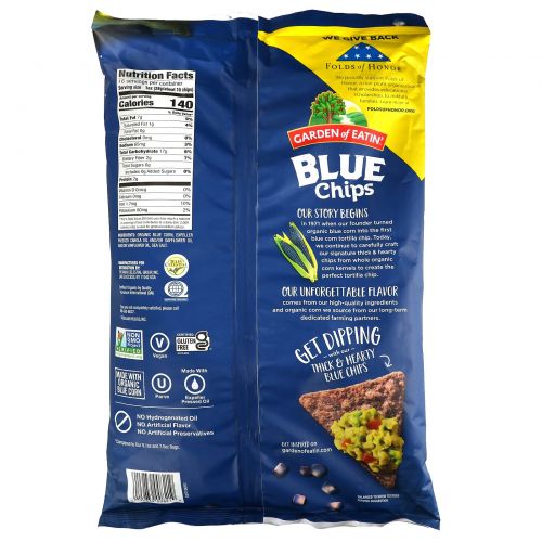 Garden of Eatin', All Natural Tortilla Chips, Blue Chips, 16 oz (453 g)