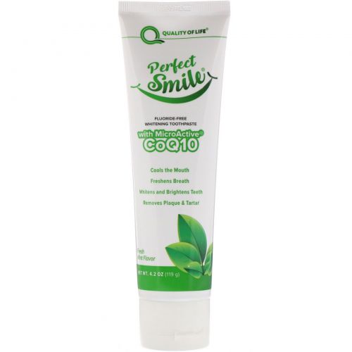 Perfect Smile, Fluoride-Free Whitening Toothpaste With MicroActive CoQ10, Fresh Mint , 4.2 oz (119 g)