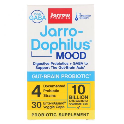 Jarrow Formulas, Jarro-Dophilus Mood, 30 вегетарианских капсул с технлогией EnteroGuard