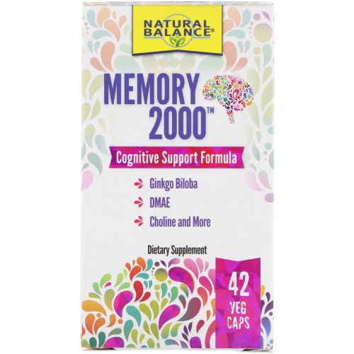 Natural Balance, Memory 2000, 42 Veggie Capsules