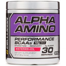 Cellucor, Alpha Amino, аминокислоты с разветвленной цепью для эффективности тренировок, арбуз, 13,4 унции (381 г)