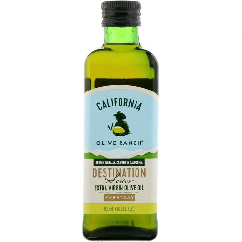 California Olive Ranch, Свежее Калифорнийское оливковое масло первого отжима, 16.9 жидких унции (500 мл)