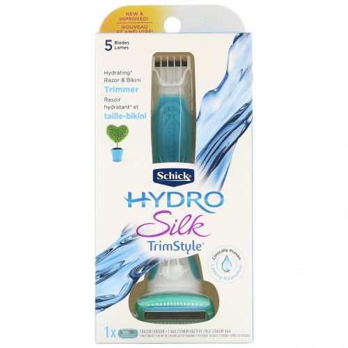 Schick, Hydro Silk, TrimStyle, 1 бритва