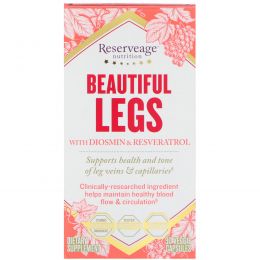 ReserveAge Nutrition, Beautiful Legs, улучшенный комплекс с диосмином, 30 вегетарианских капсул