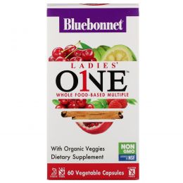 Bluebonnet Nutrition, Ladies' ONE, Whole Food-Based Multiple, 60 Vegetables Capsules