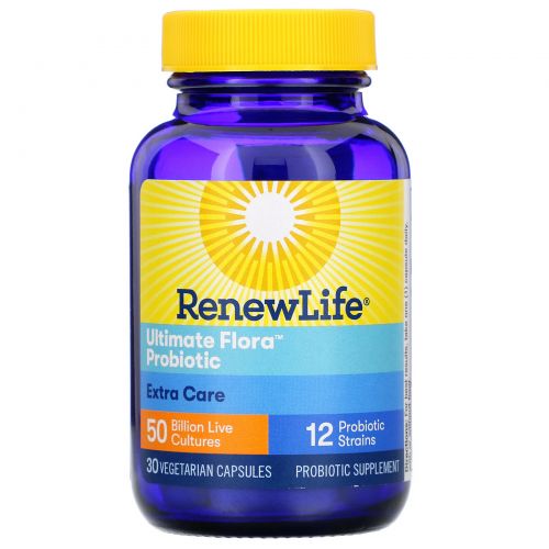 Renew Life, Пробиотик Ultimate Flora, Critical Care, 50 миллиардов, 30 растительных капсул