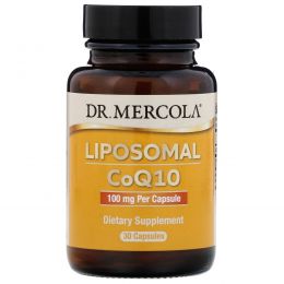 Dr. Mercola, Премиум добавки, CoQ10, 100 мг, 30 капсул