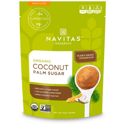 Navitas Organics, Кокосовый сахар, 16 унций (454 г)