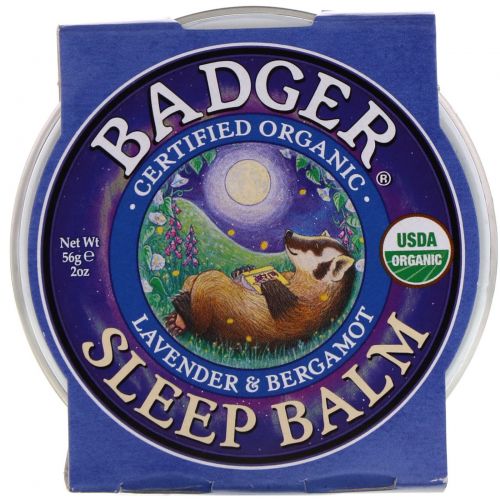 Badger Company, Sleep Balm, Lavender & Bergamot,60 мл (56 г)