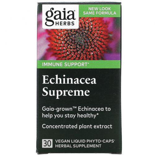 Gaia Herbs, Echinacea Supreme, 30 Vegetarian Liquid Phyto-Caps