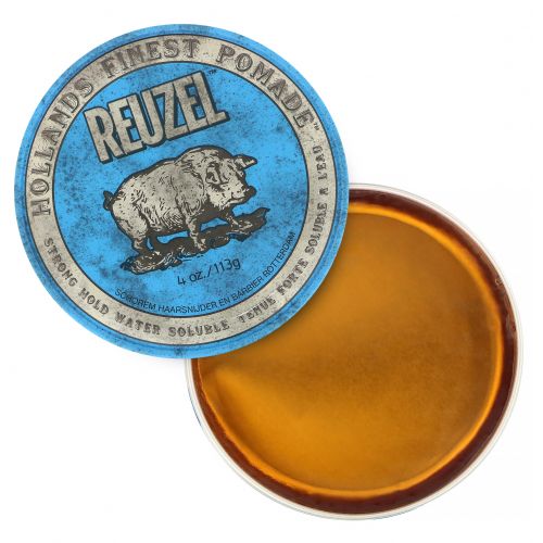 Reuzel, Blue Pomade, водорастворимая паста для волос с сильной фиксацией, 113 г (4 унции)