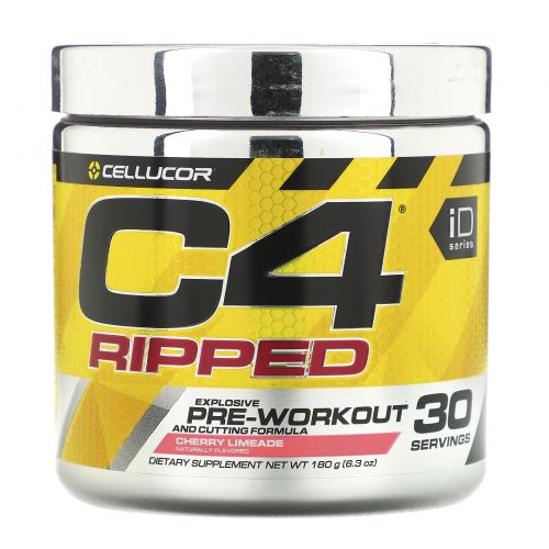 Cellucor, C4 Ripped, перед тренировкой, вишневй лаймад, 6,34 унц. (180 г)