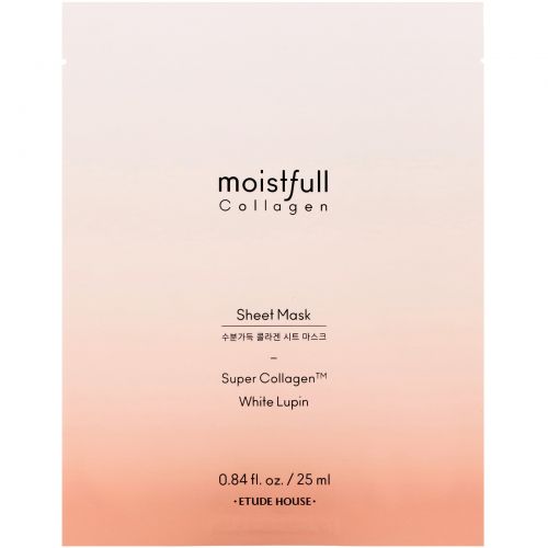 Etude House, Moistfull Collagen, Sheet Mask, 1 Sheet, 0.84 fl oz (25 ml)