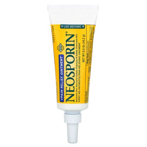 Neosporin, Dual Action + Pain Relief Oitment, 0.5 oz (14.2 g)