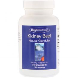 Allergy Research Group, Kidney Beef, Natural Glandular, 100 vegicaps