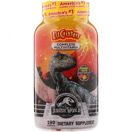 L'il Critters, Complete Multivitamins, Jurassic World, Natural Fruit Flavors, 190 Gummies