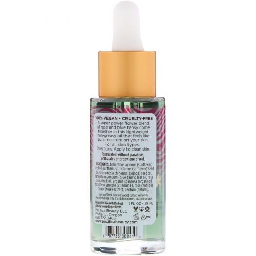 Pacifica, Super Flower, Rapid Response Face Oil, 1 fl oz (29 ml)