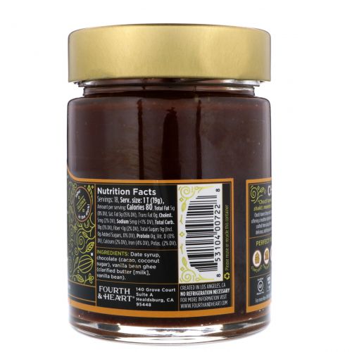 4th & Heart, Chocti Chocolate Ghee Spread, Original, 12 oz (340 g)