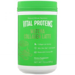 Vital Proteins, Матча латте с коллагеном, без вкусовых добавок, 329 г (11,6 унции)
