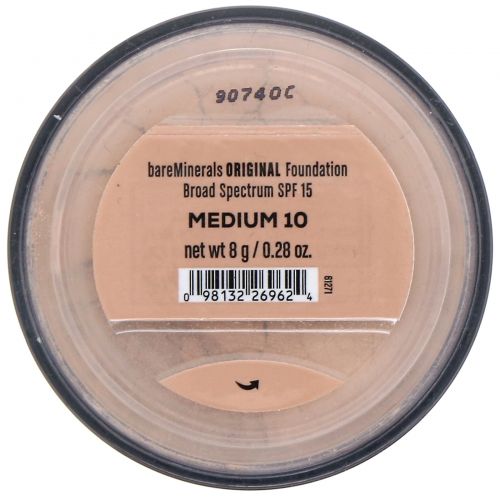 bareMinerals, Original, тональная основа, SPF 15, оттенок «Бежевый 10», 8 г