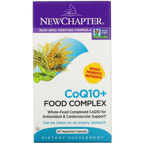 New Chapter, CoQ10+ Food Complex, 60 Vegetarian Capsules