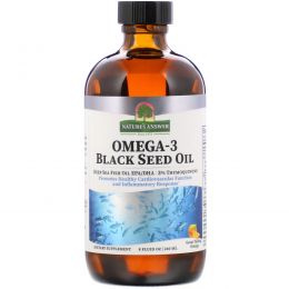 Nature's Answer, Omega-3 with Black Seed Oil,  Great Tasting Orange, 8 fl oz (240 ml)