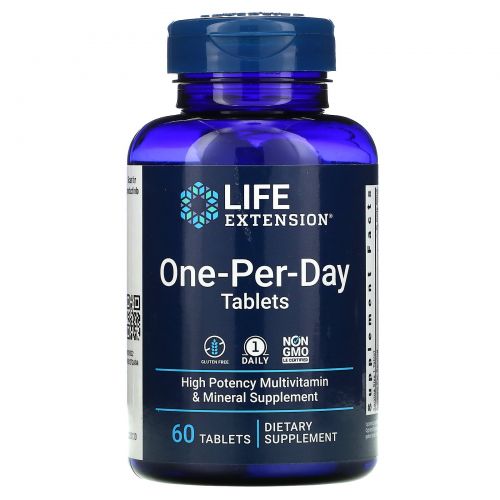 Life Extension, One-Per-Day Tablets, 60 Tablets