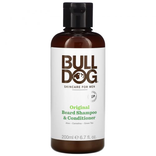 Bulldog Skincare For Men, Оригинальный шампунь и кондиционер для бороды, 200 мл