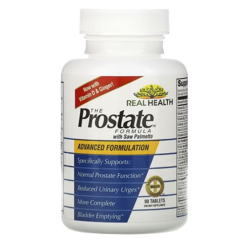 Real Health, The Prostate Formula with Saw Palmetto, 90 Tablets