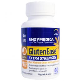 Enzymedica, GlutenEase 2X с активным ферментом DPP-IV, 60 капсул