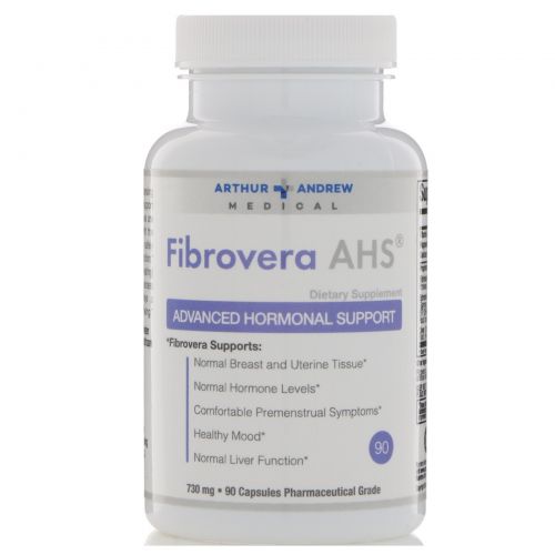 Arthur Andrew Medical, FibroVera AHS, улучшенная поддержка гормонов 90 капсул