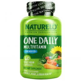 NATURELO, One Daily Multivitamin for Men 50+, 60 Vegetarian Capsules