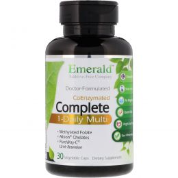 Emerald Laboratories, CoEnzymated, Multi Vit-A-Min, мультивитамины, полноценный комплекс с коэнзимами, 30 вегетарианских капсул