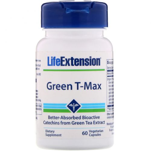 Life Extension, Green T-Max, 60 Vegetarian Capsules