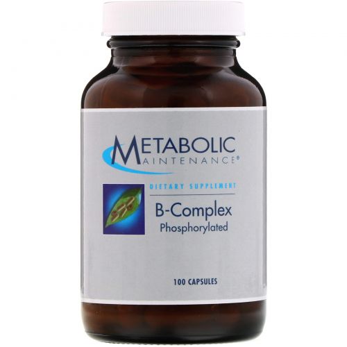 Metabolic Maintenance, Фосфорилированный комплекс витамина B, 100 капсул